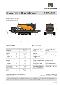 BSC 1409 D Typenblatt DE